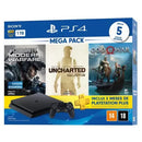 Console PlayStation 4 Slim Mega Pack 7  + 2 Controles  + 1 Ano de Garantia